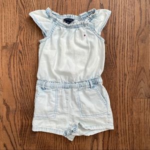 Tommy Hilfiger Toddler Denim Jean Romper 18m